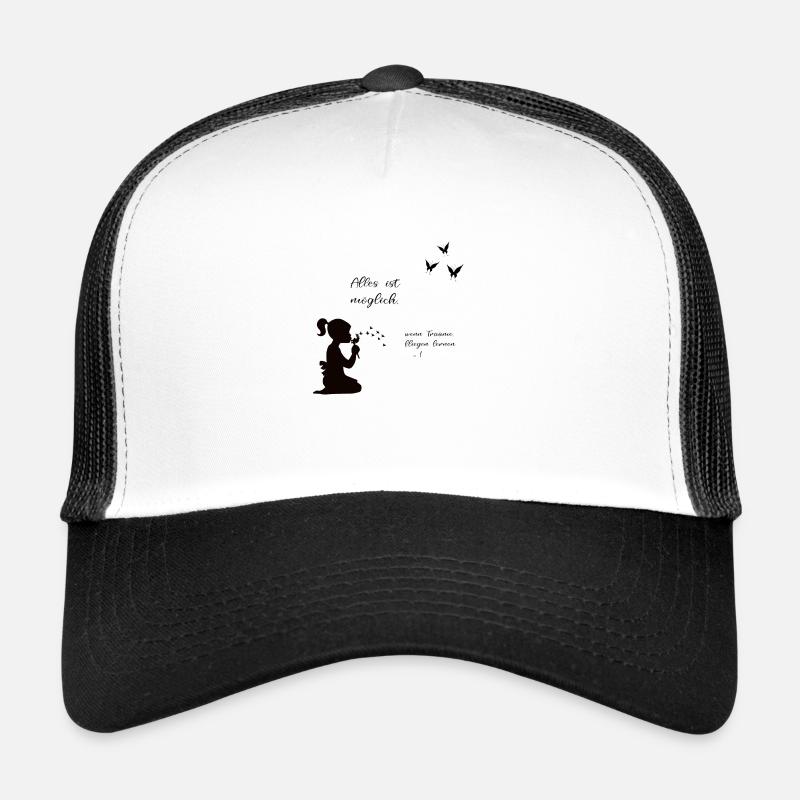 Traeume - Trucker Cap - Weiß/Schwarz