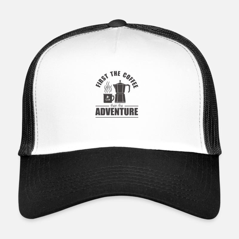 Camping coffee hiking mountains Trucker Cap