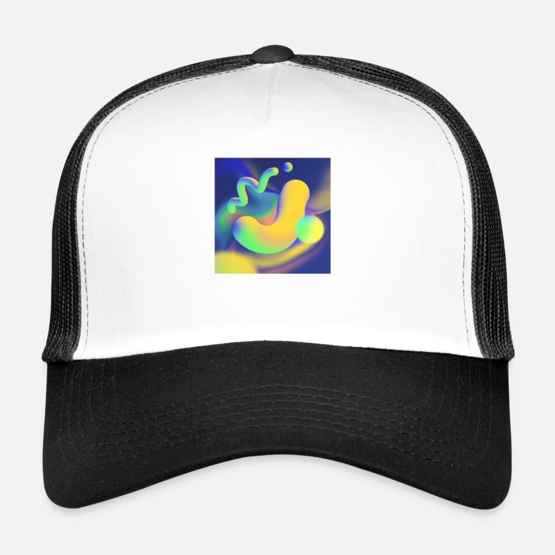 3D Artwork Design Colorful Trucker Cap