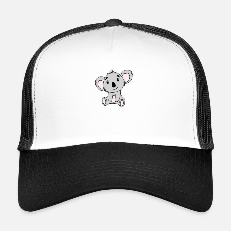 Mignon bébé Koala Bear - Casquette trucker  - blanc/noir