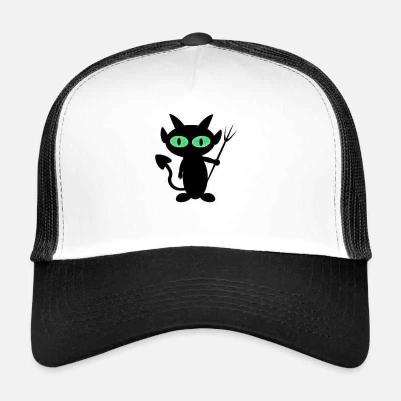 Devilish T-shirt little devil with psycho eyes Trucker Cap