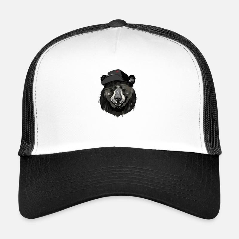 BÄREN - Trucker Cap - Weiß/Schwarz
