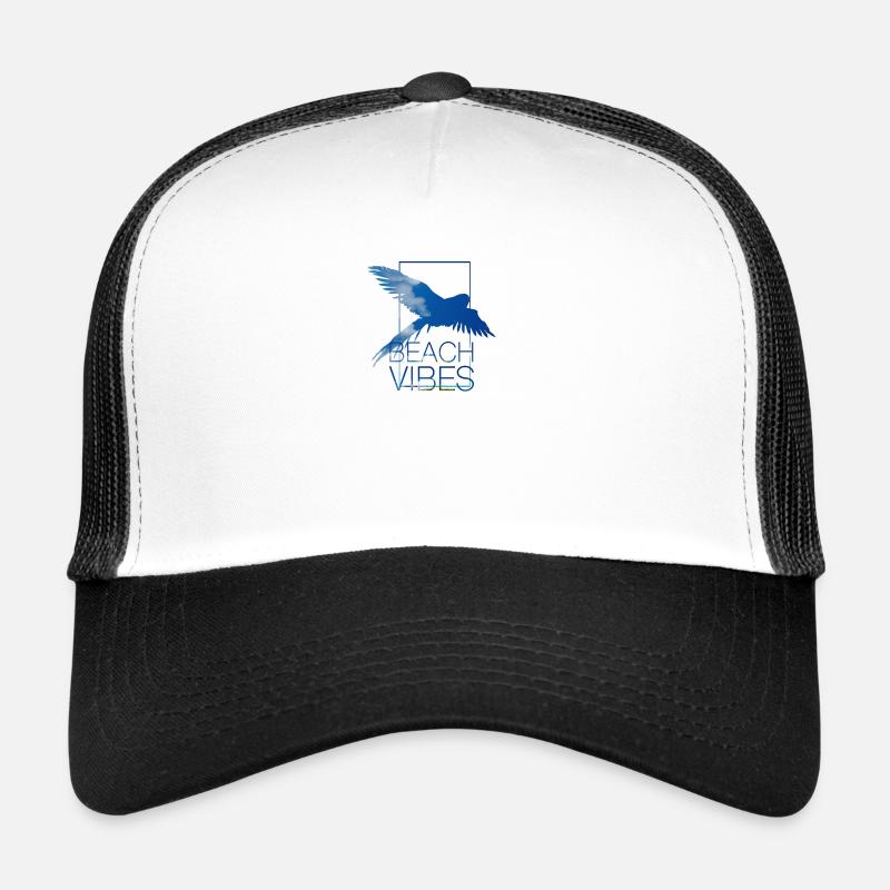 PARROT SUMMER VIBE - Trucker Cap - white/black
