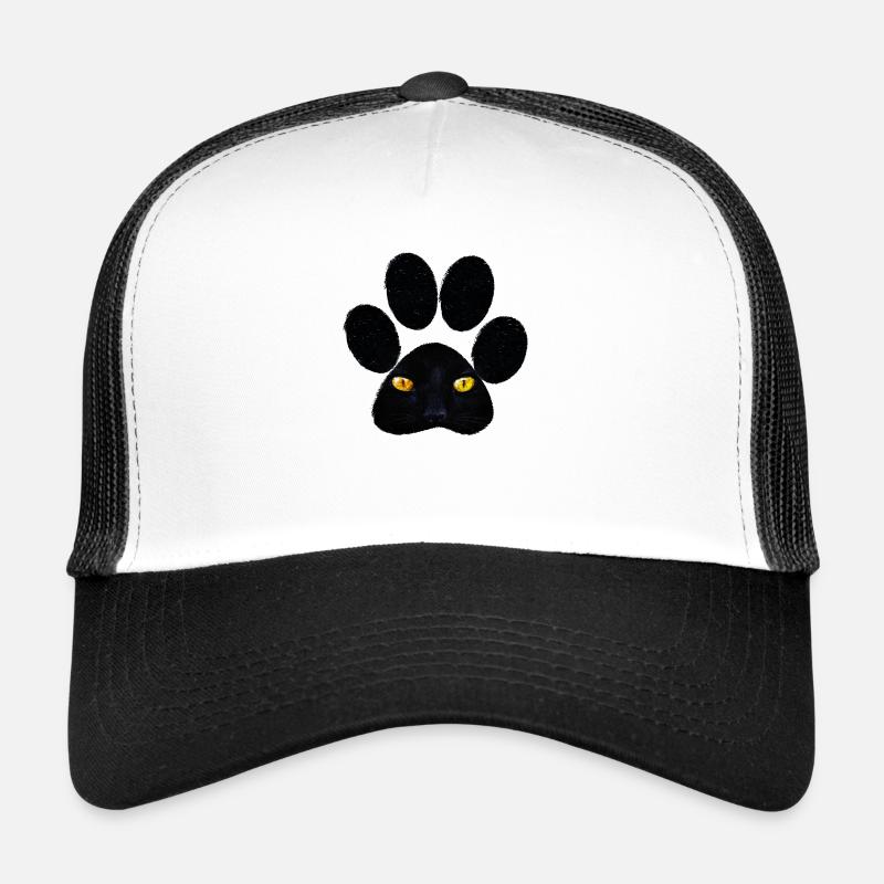 Cat paw - Trucker Cap - white/black