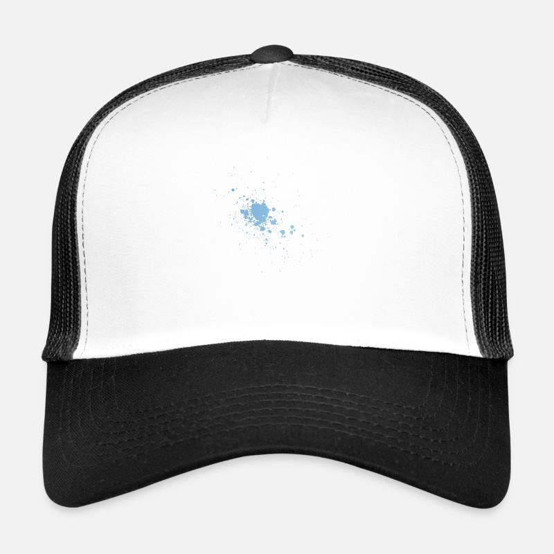Farbe Klecks Spritzer Maler Geschenk Bunt Art Idee Trucker Cap