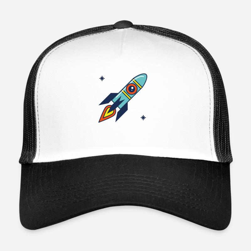 rocket - Trucker Cap - white/black
