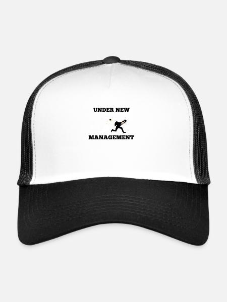 Enterrement de vie de garçon - Casquette trucker  - blanc/noir - Devant