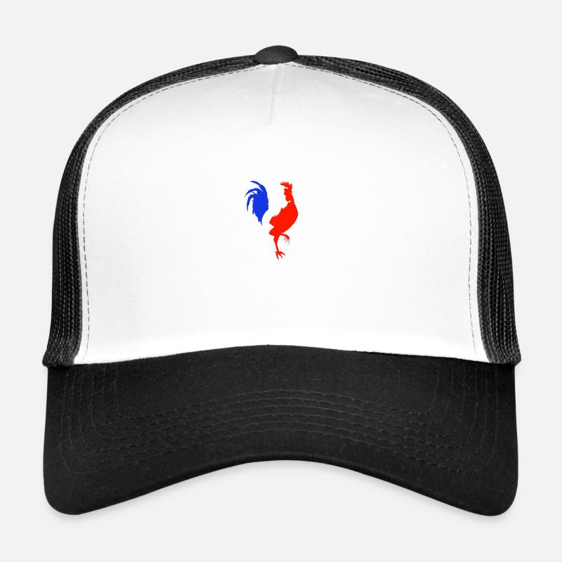Hahn blau weiß rot Trucker Cap