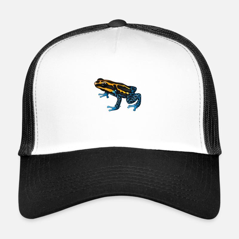 Pfeilgiftfrosch (Ratinomeya variabilis) - Trucker Cap - Weiß/Schwarz