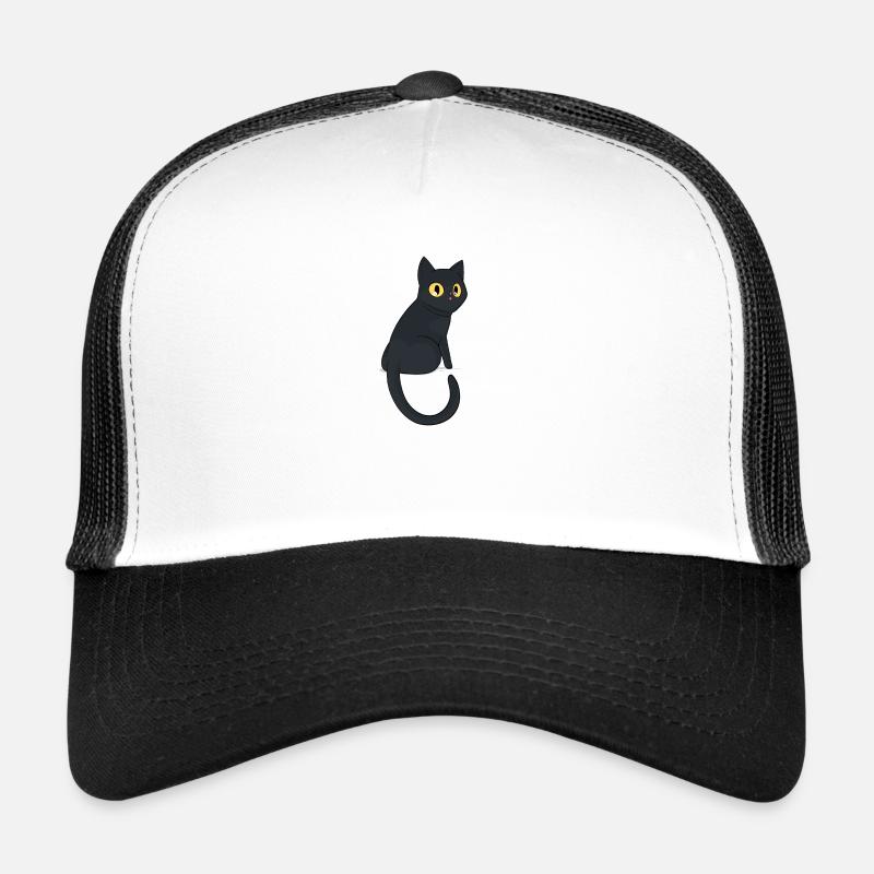 Schwarze Katze Trucker Cap