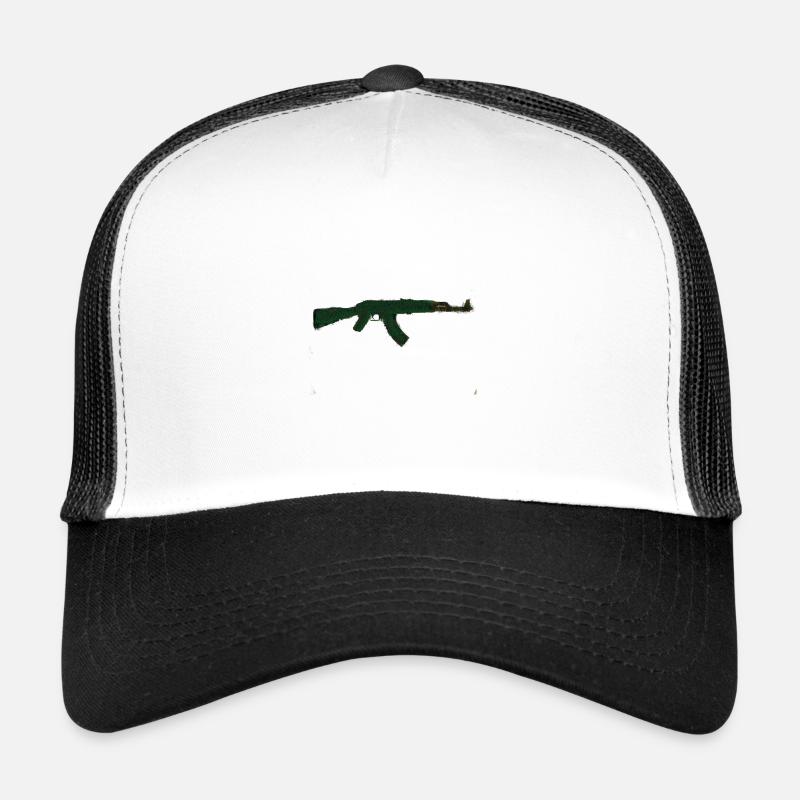 Kalashnikov AK 47 - Casquette trucker  - blanc/noir