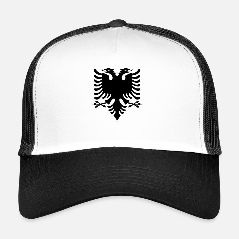 Albanischer Adler - Trucker Cap - Weiß/Schwarz