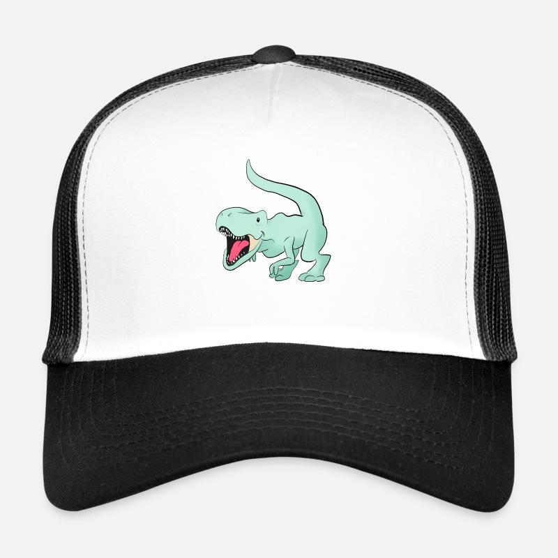 niedliche Mint grün t rex Dinosaurier Trucker Cap