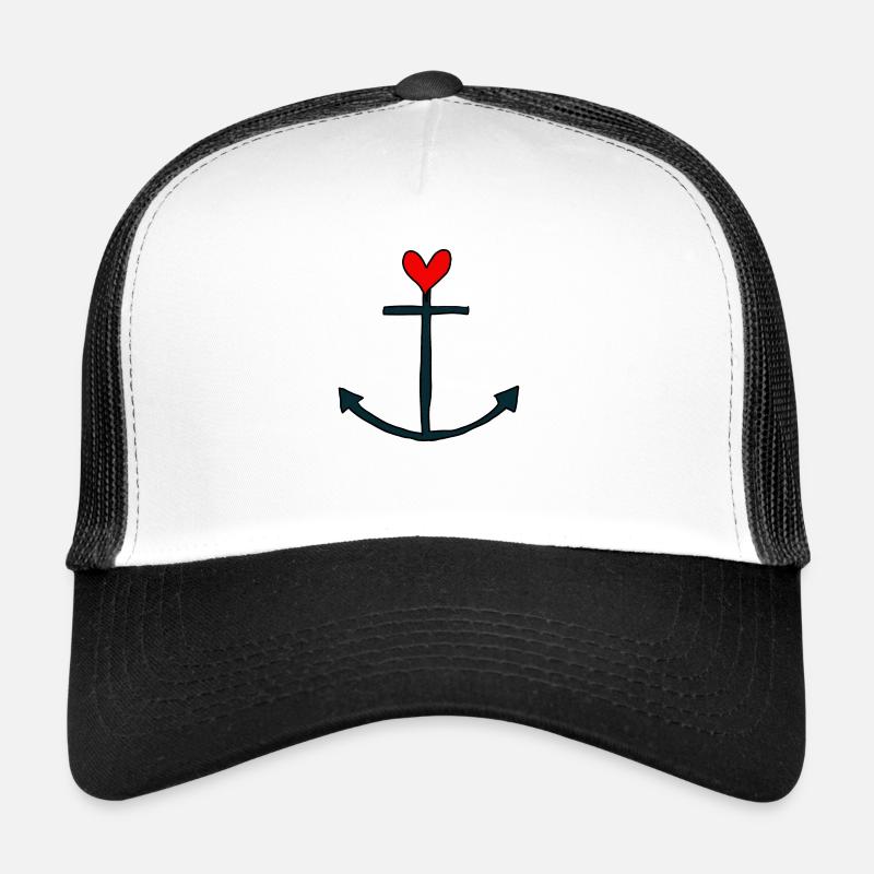 Anker - Trucker Cap - Weiß/Schwarz