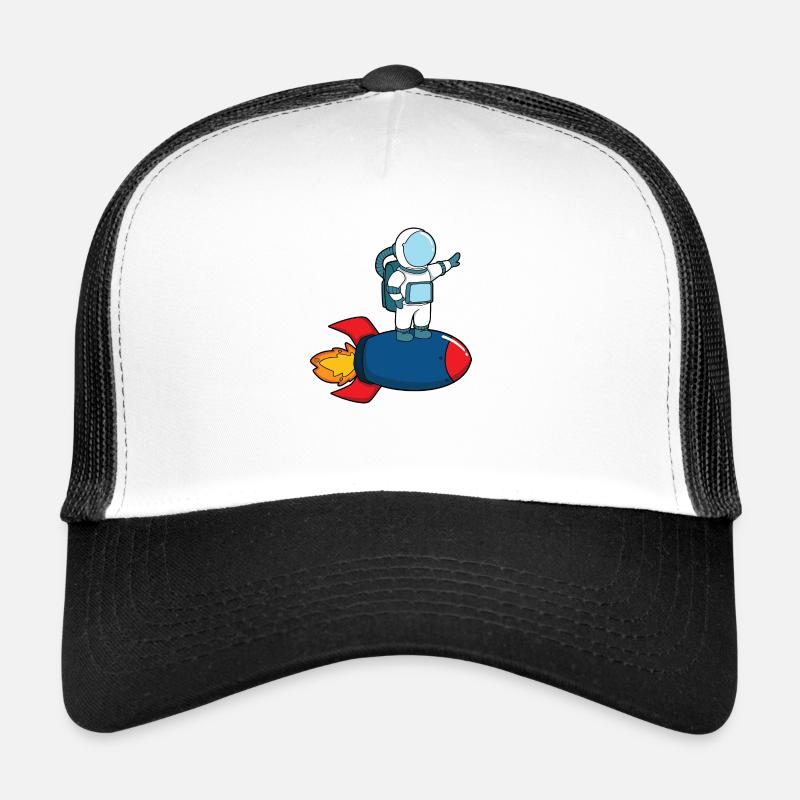 Astronaut auf Rakete Trucker Cap