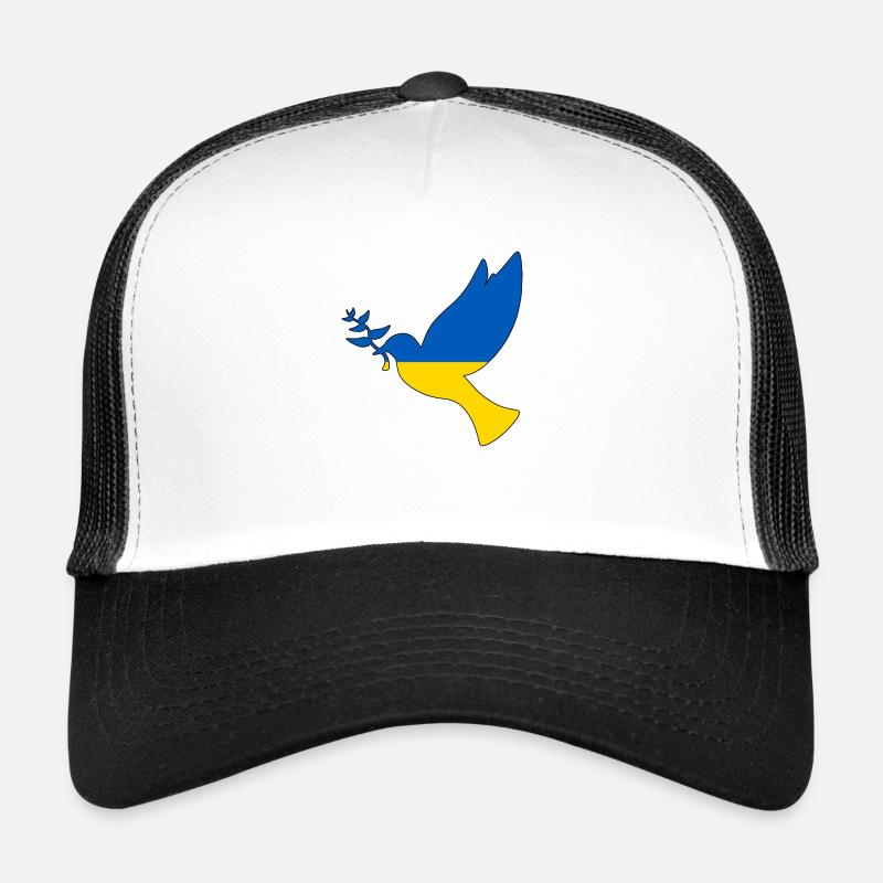 peace for ukraine - Trucker Cap - white/black