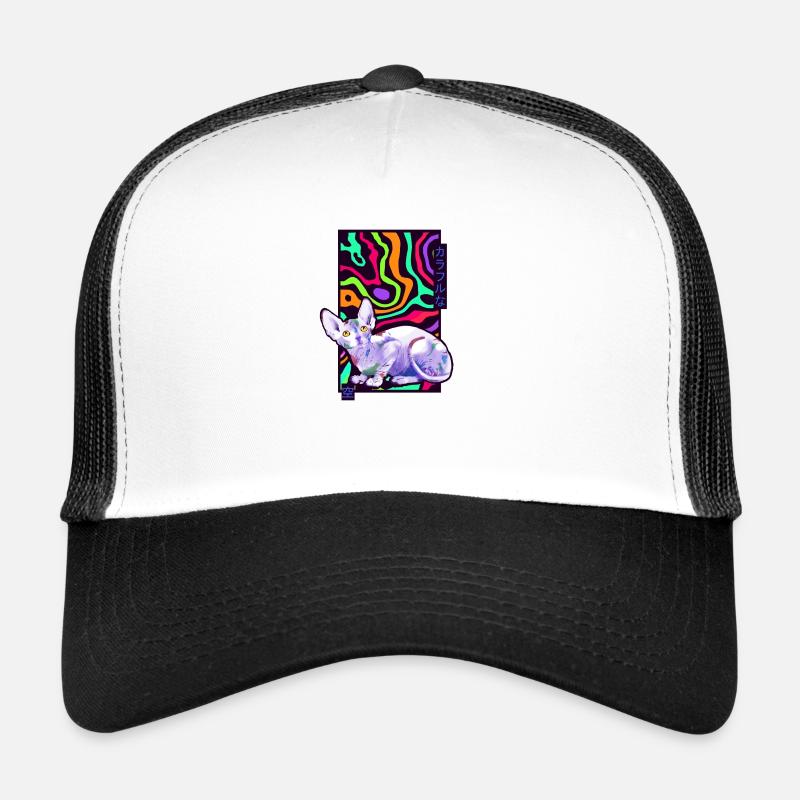 Sphynx Colours Cat - Trucker Cap - white/black