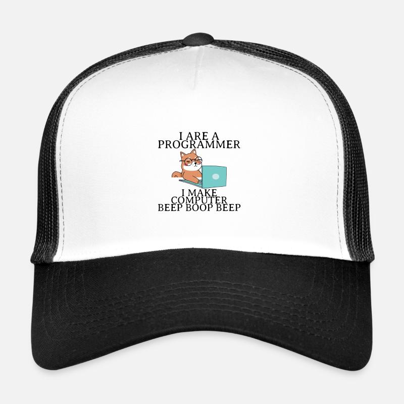 Je suis un programmeur Je fais bip d’ordinateur boop beep4 Casquette trucker 