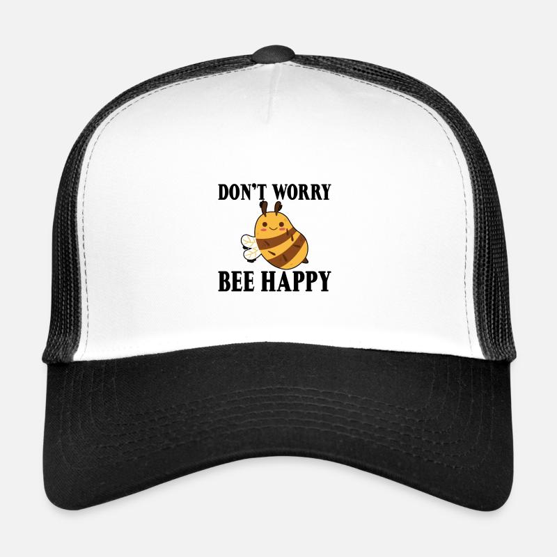 Don't Worry Bee Happy 24 Trucker Cap