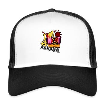 I am not a morning person - Trucker Cap - white/black - Front