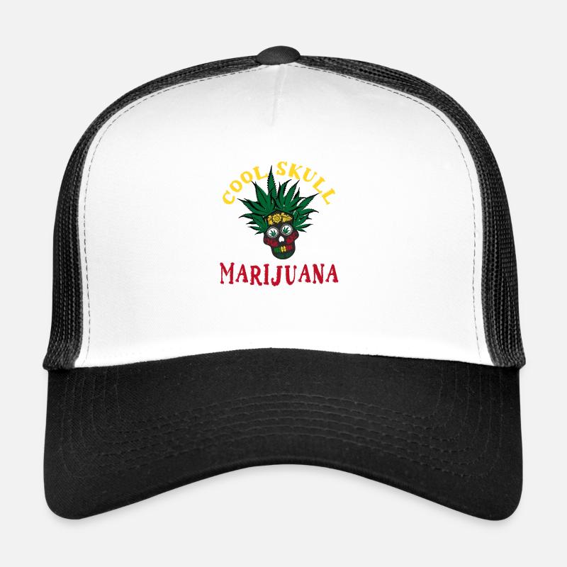 Weed Skull Trucker Cap