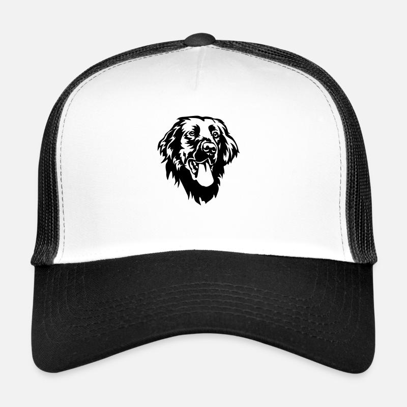 Flat-coated Retriever Kopf Trucker Cap