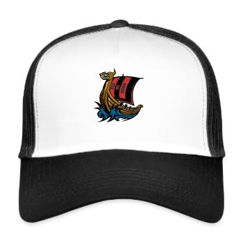 Drakkar- ASA OG VANA - Casquette trucker  - blanc/noir - Devant