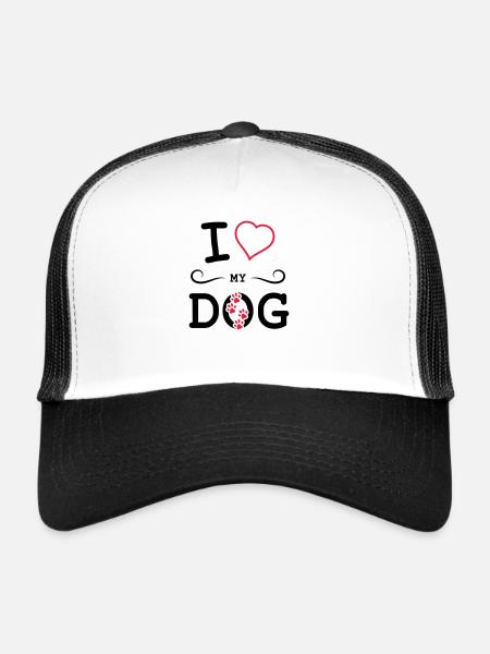 I love my dog - Trucker Cap - white/black - Front