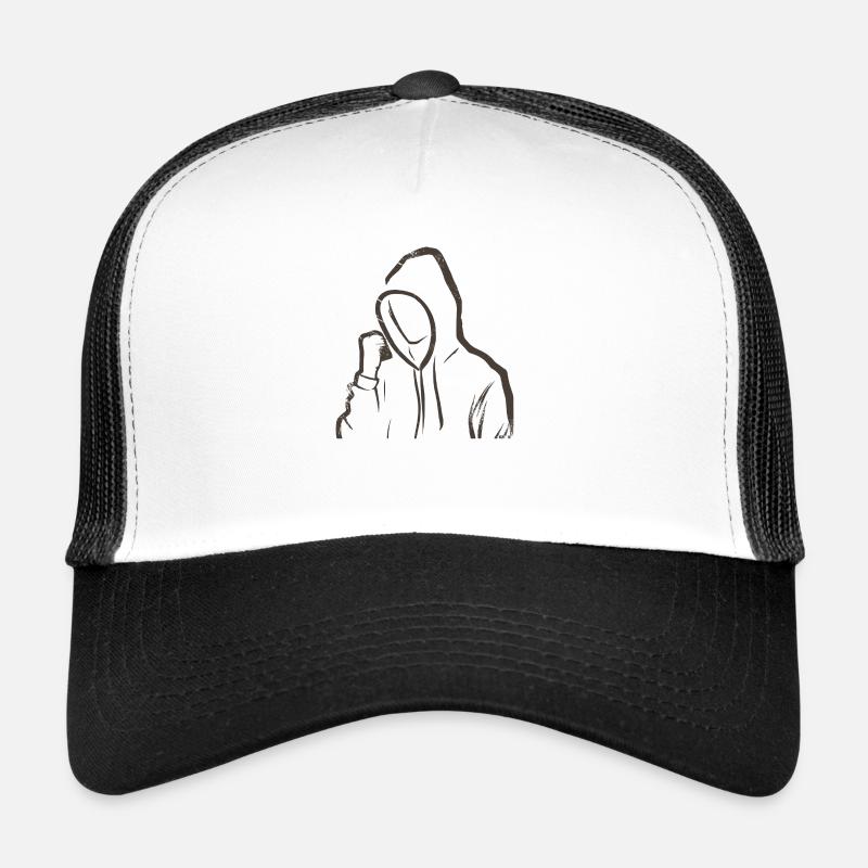 Silhouette de dessin subtile et élégante Casquette trucker 