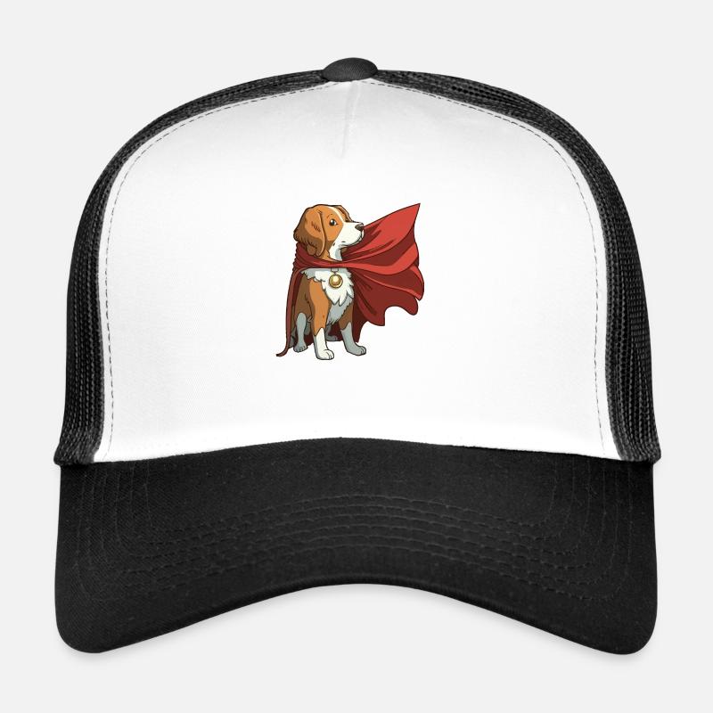 Dog as superhero - Trucker Cap - white/black