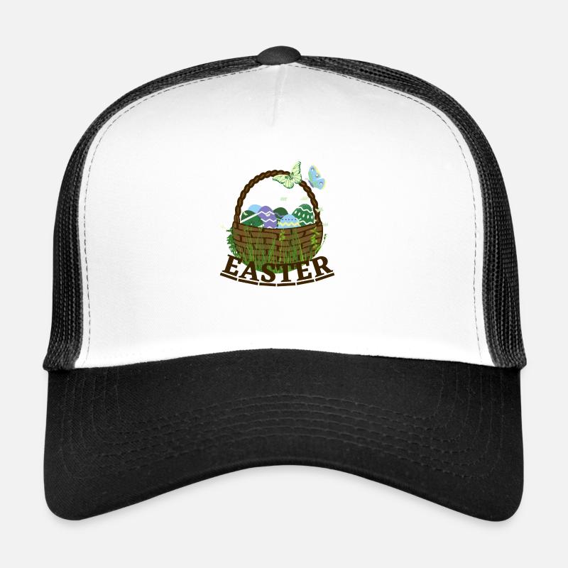 Easter basket with Easter eggs Trucker Cap