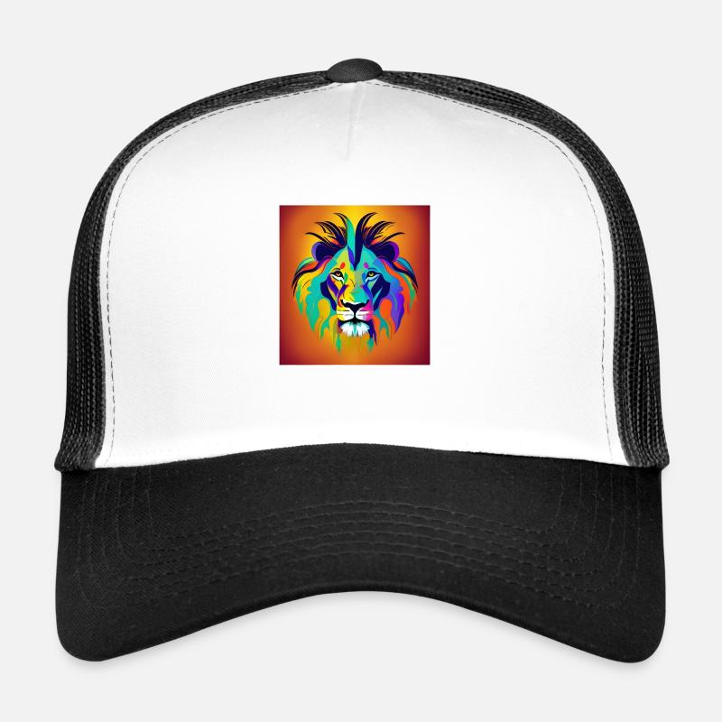 Löwen Kopf Pop-Art Trucker Cap
