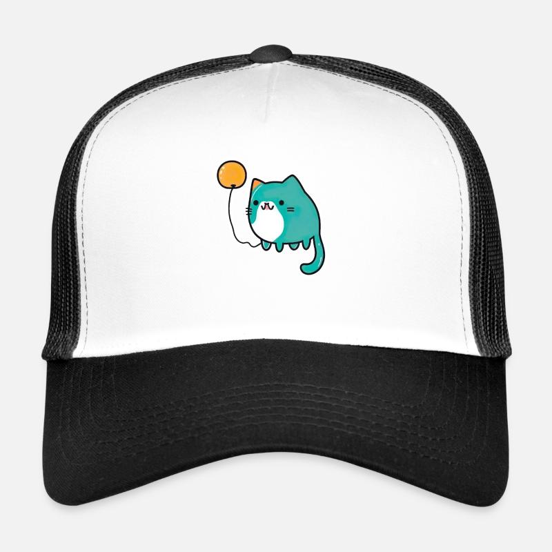 Kawaii Katze mit Luftballon (Geburstag,Spaß, Cute) Trucker Cap