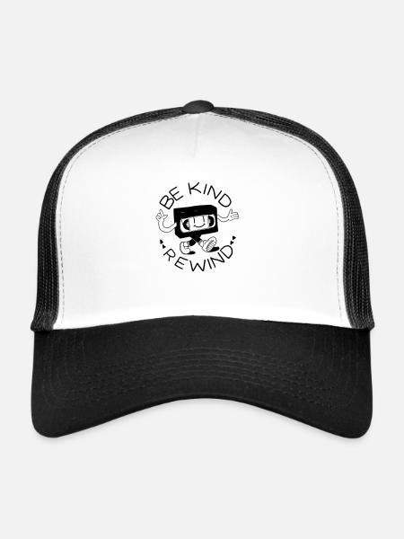Be Kind Rewind - Casquette trucker  - blanc/noir - Devant