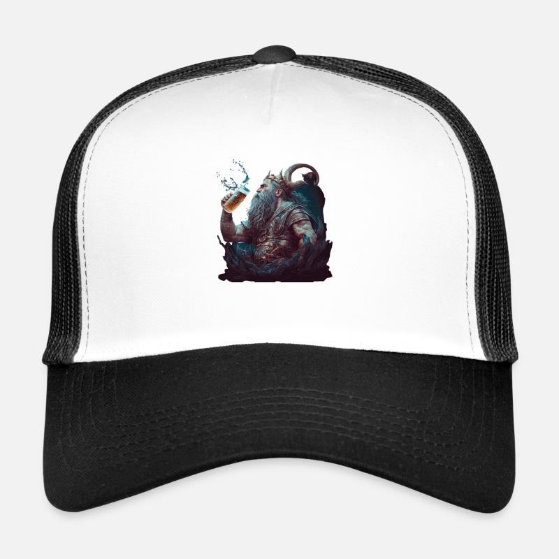 Neptune the Roman god with beer Trucker Cap