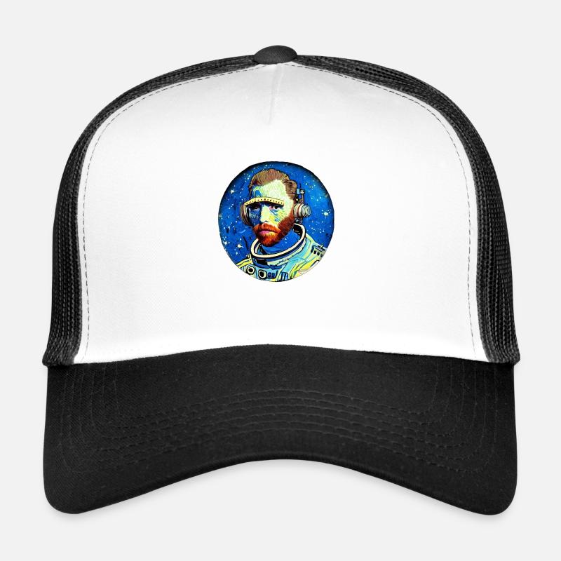 Van Gogh Astronaut - Trucker Cap - white/black