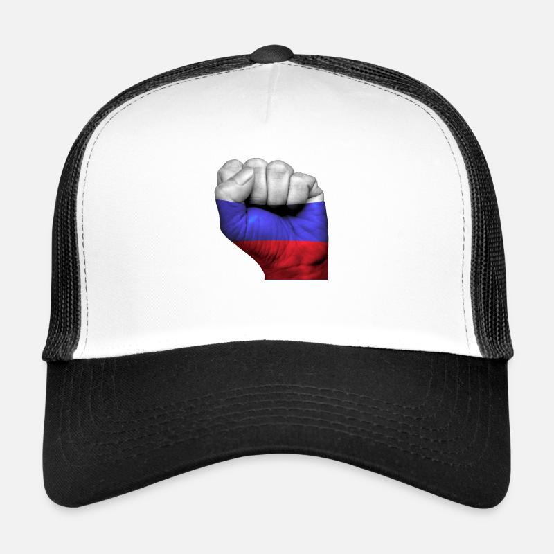 Faust Russland - Trucker Cap - Weiß/Schwarz
