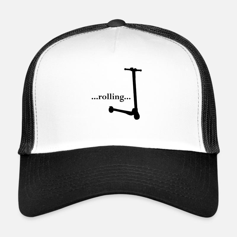 E-Scooter Roller Scooter - Casquette trucker - blanc/noir