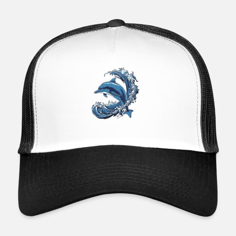 Dolphin Wave Trucker Cap