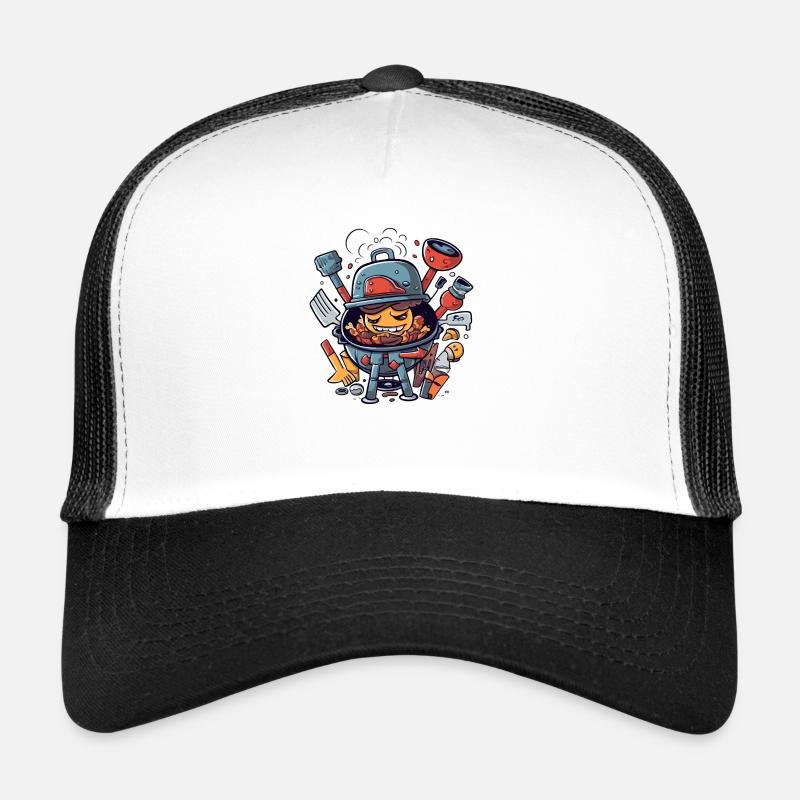 Barbecue Kawaii utensils Trucker Cap