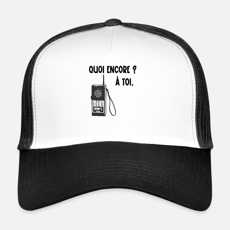 quoi encore - Casquette trucker  - blanc/noir