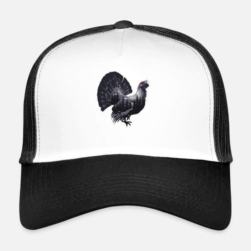 Auerhuhn - Trucker Cap - Weiß/Schwarz