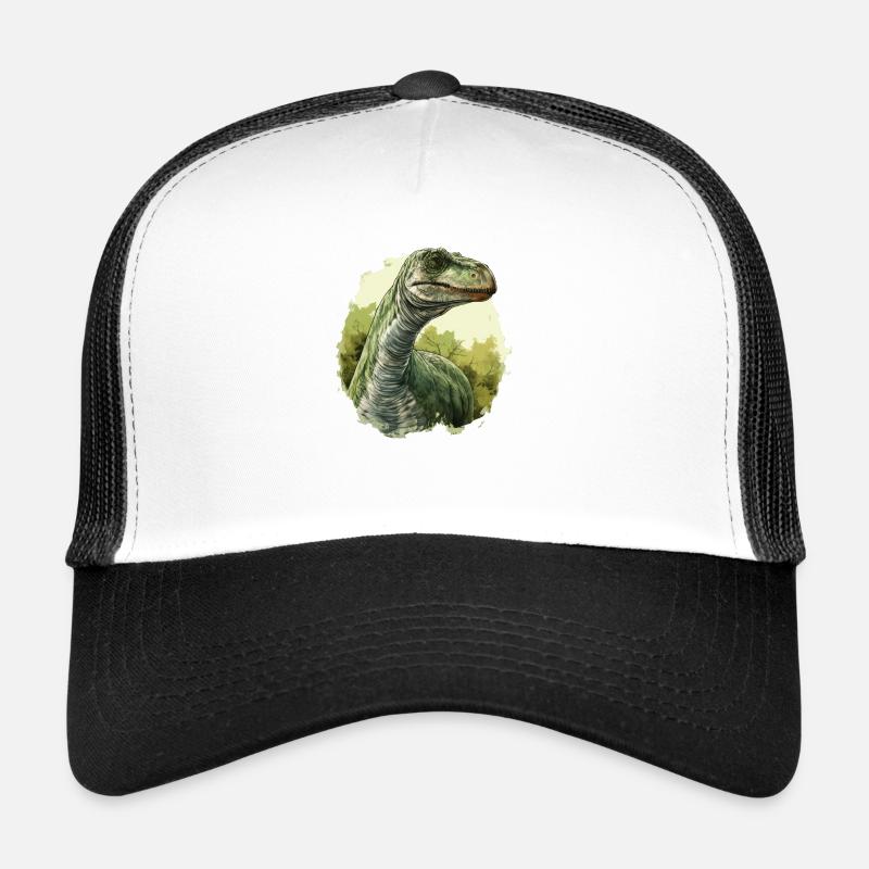 Brontosaurus - Bronto V1 - Trucker Cap - Weiß/Schwarz