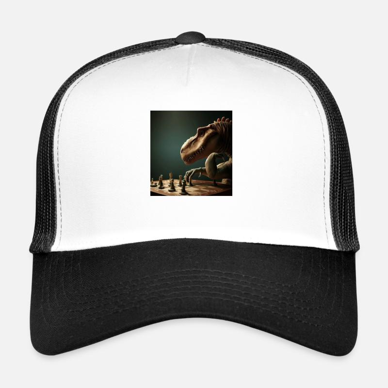 Schach - Trucker Cap - Weiß/Schwarz