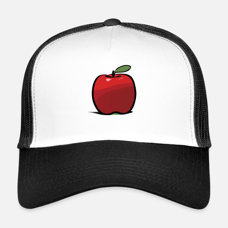 Pomme - Casquette trucker  - blanc/noir