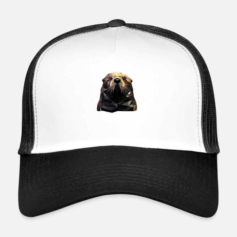 Geometric Style Sea Otter Trucker Cap