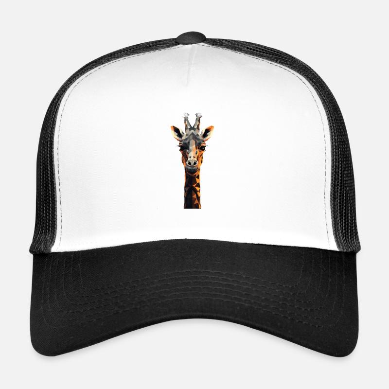 Geometric Style Giraffe Trucker Cap