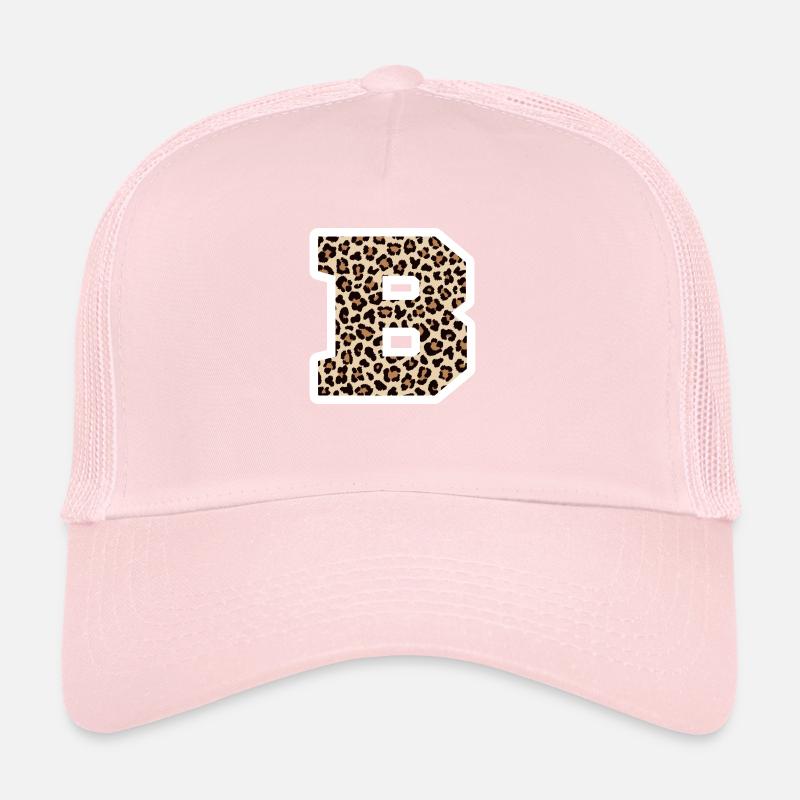 Buchstabe B Leopardenmuster - Geschenkidee zum Geburtstag Trucker Cap