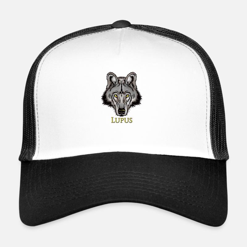 Lupus Wolf - Trucker Cap - Weiß/Schwarz