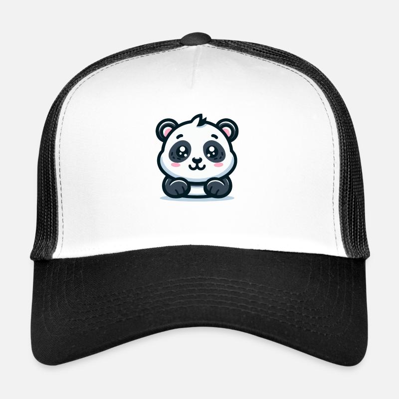 Panda Bear: Cartoon Theme Trucker Cap